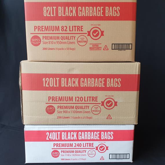 Garbage Bags and Floor Care - Bin Liners Premium Strength