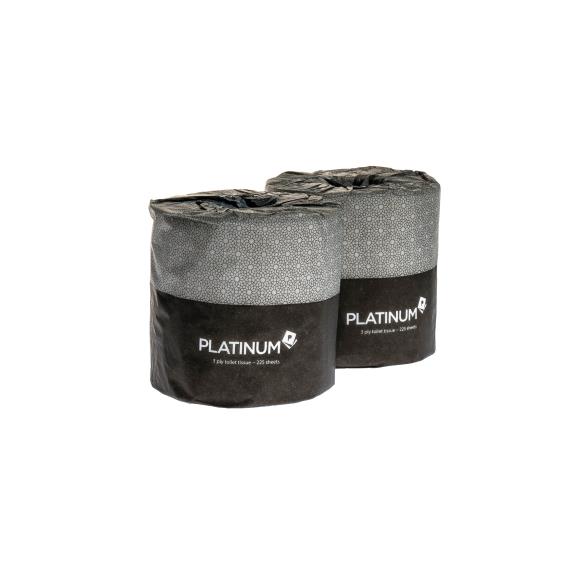Paper - PLATINUM TOILET ROLL 3 PLY 225 SHEETS INDIVIDUALLY WRAPPED